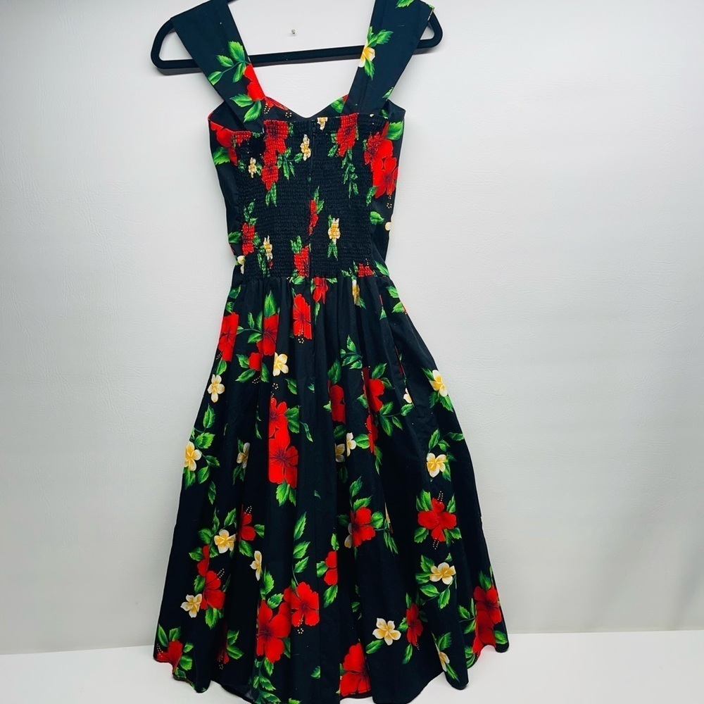 Royal Creations Vintage Hawaiian Hibiscus Pinup Dress size S - Picture 5 of 10